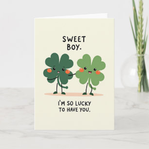 Lucky Boy Sweetest Card