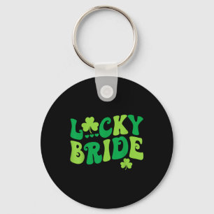 Lucky Bride Groom Couples Matching Wedding St Patr Keychain