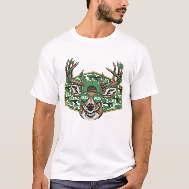Lucky Buck Camo T-Shirt (Front)