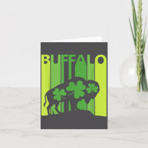 Lucky Buffalo Animal St Patrick's Day Irish Gift Card