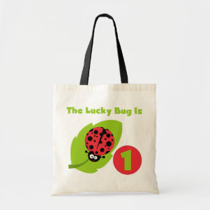 Lucky  Bug 1st Birthday T-shirts and Gifts Tote Bag