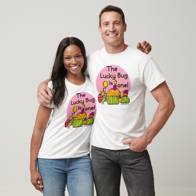 Lucky Bug Cupcake 1er Anniversaire Tshirts et cade (Unisexe)
