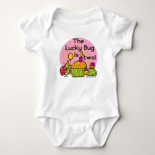 Lucky Bug Cupcake 2e Anniversaire T-shirts et cade