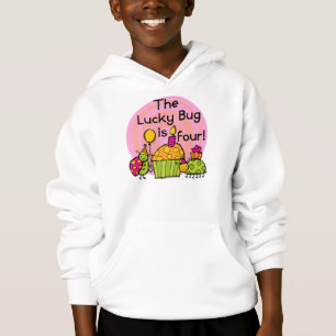 Lucky Bug Cupcake 4th Birthday T-shirts and Gifts