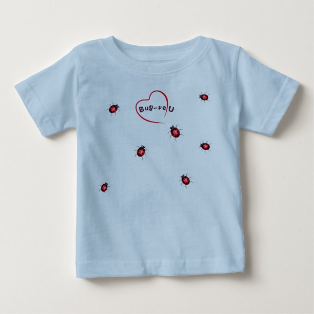 Lucky Bug Fun Baby T-Shirt (Front)