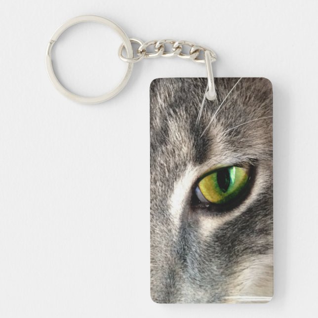 Lucky Cat Eye Keychain (Front)