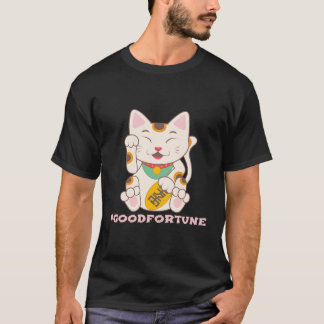 Lucky Cat Good Fortune Maneki Neko T-Shirt