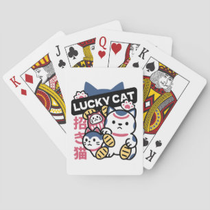 Lucky Cat Maneki Neko – Japanese Fortune Cat  Playing Cards