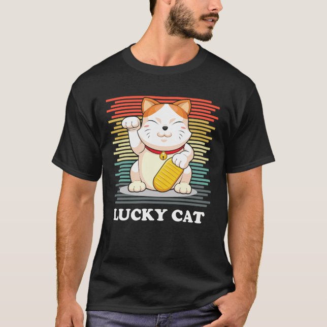 Lucky Cat - Maneki Neko T-Shirt (Front)
