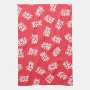 Lucky Cat (Manekineko), Japanese Design Kitchen Towel