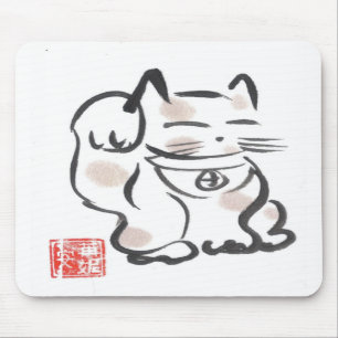 Lucky Cat Mousepad