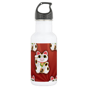 Lucky Cat Pattern 532 Ml Water Bottle