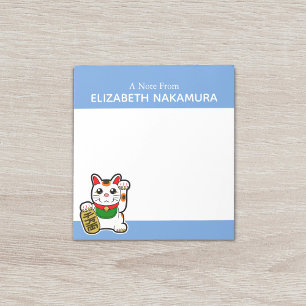 Lucky Cat Personalized Notepad