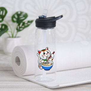 Lucky Cat Ramen Water Bottle