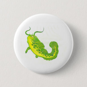 Lucky Catfish 2 Inch Round Button