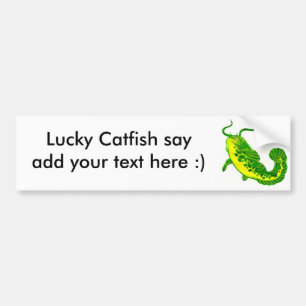 Lucky Catfish Bumper Sticker