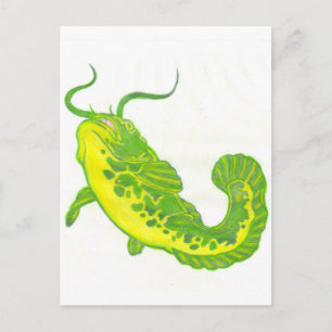 Lucky Catfish Postcard
