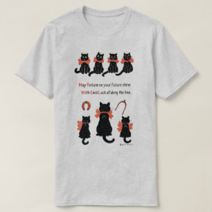 Lucky Cats, Louis Wain T-Shirt
