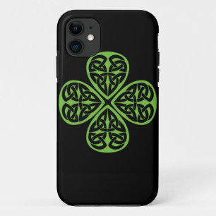 Lucky Celtic Design 4 leaf shamrock iphone4 iPhone 11 Case