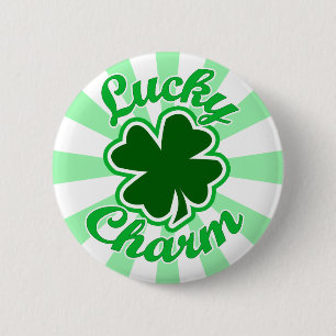 Lucky Charm 2 Inch Round Button