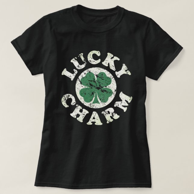 Lucky Charm [4-leaf] T-Shirt (Design Front)