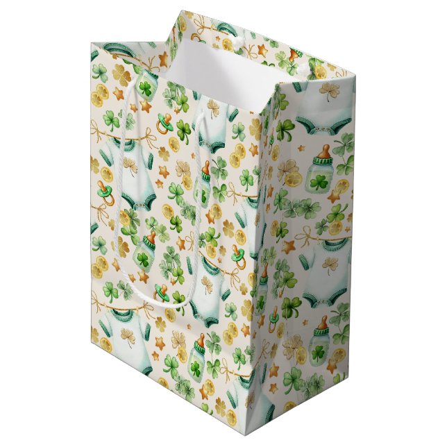 Lucky Charm Baby shower irlandais Sac cadeau (Devant Angle)