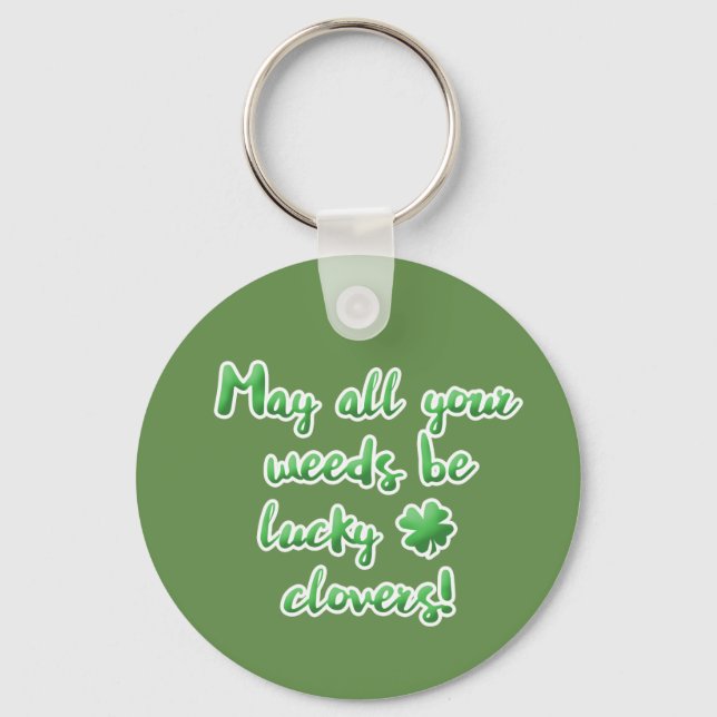 Lucky Charm Blessing for Garden Keychain (Front)