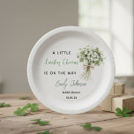 Lucky Charm Bridal Shower Paper Plates Greenery<br><div class="desc">Celebrate love and luck with these elegant Lucky Charm Bridal Shower Paper Plates. Featuring soft green clovers, delicate florals, and modern calligraphy, these disposable plates are perfect for an Irish-inspired, greenery, or spring bridal shower. Personalized with the bride’s name and date, they add a stylish and memorable touch to your...</div>