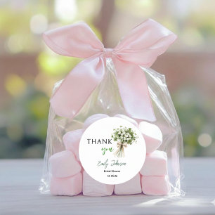 Lucky Charm Bridal Shower Thank You Favor Sticker