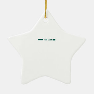 Lucky charm ceramic ornament