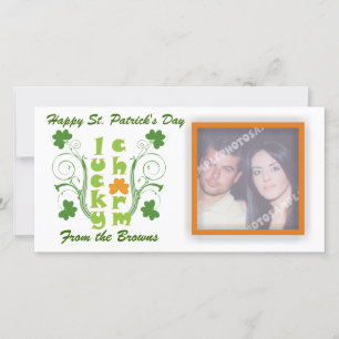 Lucky charm clover shamrock swirls