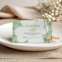 Lucky Charm Diaper Raffle Card