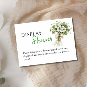 Lucky Charm Display Shower Enclosure Card Shamrock