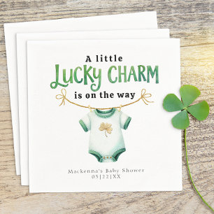 Lucky Charm Irish Baby Shower Napkin