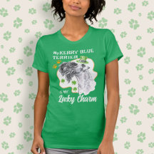 Lucky Charm Kerry Blue Terrier Fun Irish Dog lover