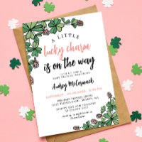 Lucky Charm On the Way Girl Baby Shower
