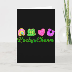 Lucky Charm Patricks Day Mama Funny Gift Tee Men, Card