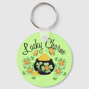 Lucky Charm Pot of Gold Keychain
