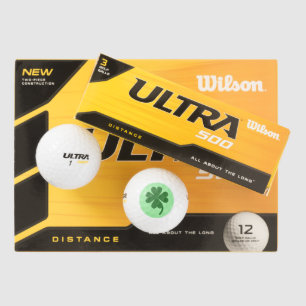 Lucky Charm Shamrock Golf Ball Designs by Janz