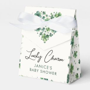 Lucky Charm St. Patricks Day Baby Shower Favor Box