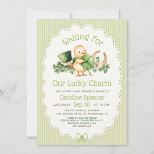 Lucky Charm St. Patrick's Day Baby Shower Invitation