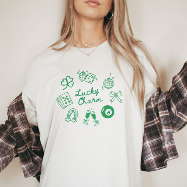 Lucky Charm St Patricks Day Lucky Clover T-Shirt (Creator Uploaded)