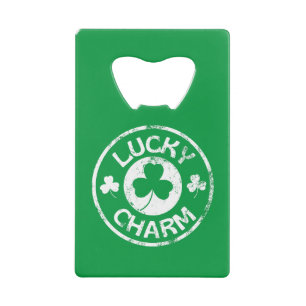 Lucky Charm Vintage St Patrick's Day Credit Card Bottle Opener