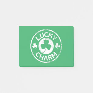 Lucky Charm Vintage St Patrick's Day Post-it Notes