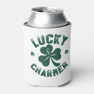 Lucky Charmer Shamrock Funny St. Patrick's Day Can Cooler