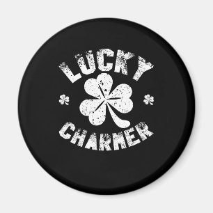 Lucky Charmer Shamrock Funny St. Patrick's Day Magnet