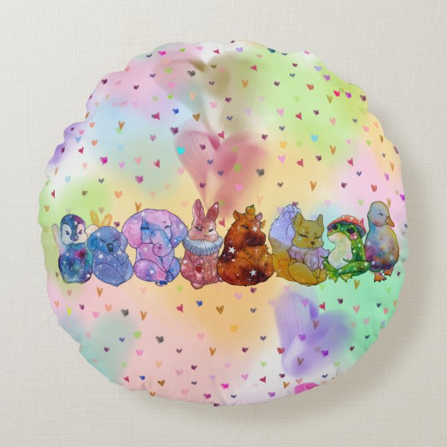 Lucky Charms Round Pillow (Front)