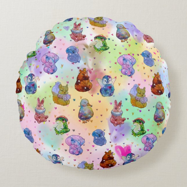 Lucky Charms Round Pillow (Front)
