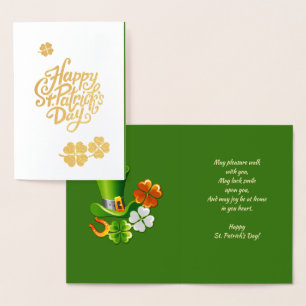 Lucky Charms St. Patrick's Day Luxury Foil Card