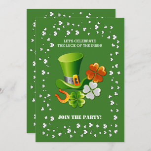 Lucky Charms St. Patrick's Day Party Invitation